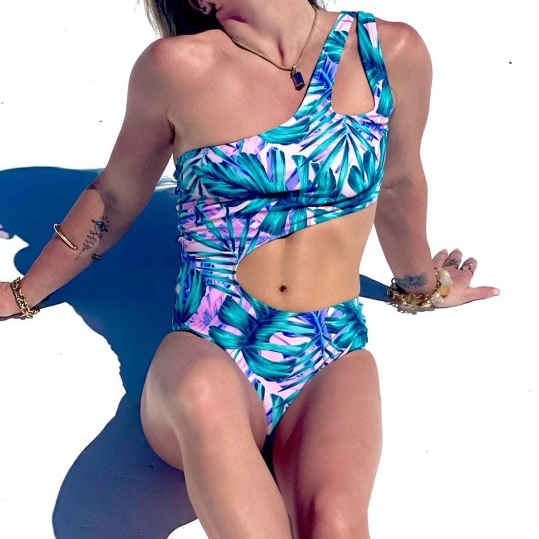 Cassondra One Shoulder Cut Out One Piece Swimsuit - Camaroha Sutra