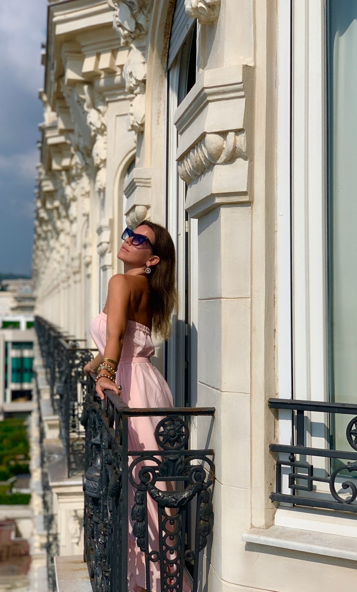 Goddess Dress 5 Inch Ruffle Cannes Pink - Camaroha Sutra