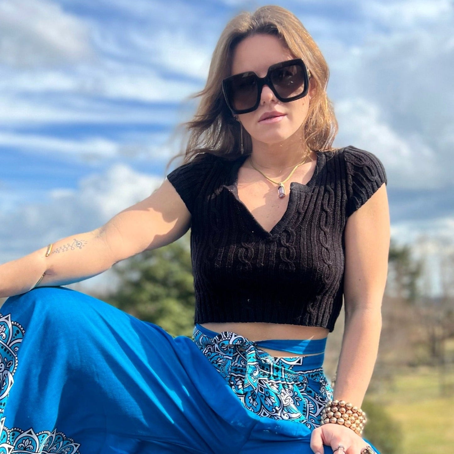 Goddess Knit Crop Top - Camaroha Sutra