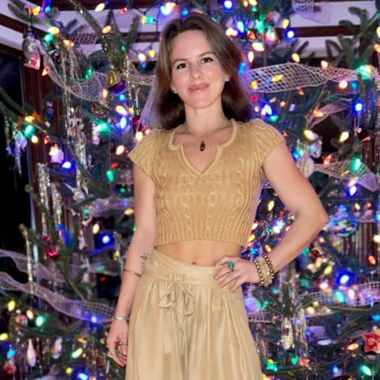 Goddess Knit Crop Top - Camaroha Sutra