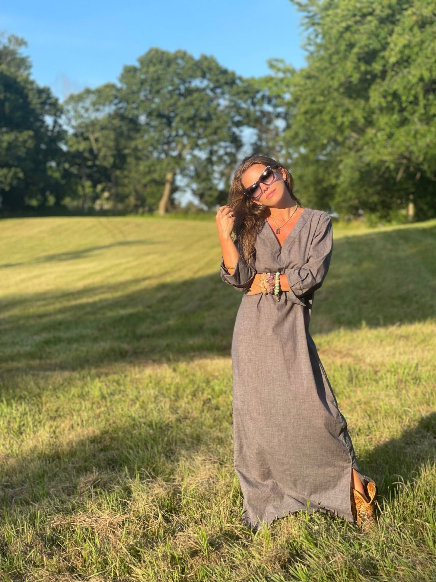 Grey Kaftan - Camaroha Sutra