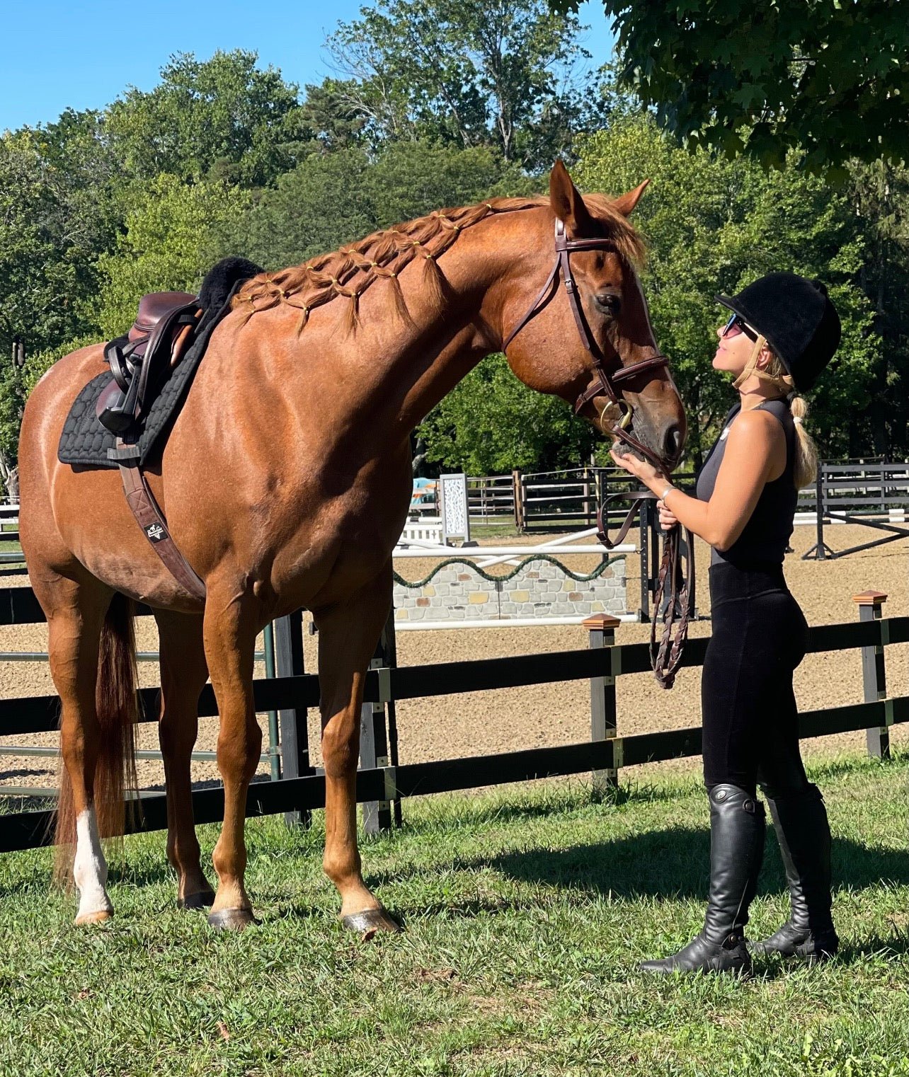 Leather Half Seat Grip Velvet Breeches - Camaroha Sutra