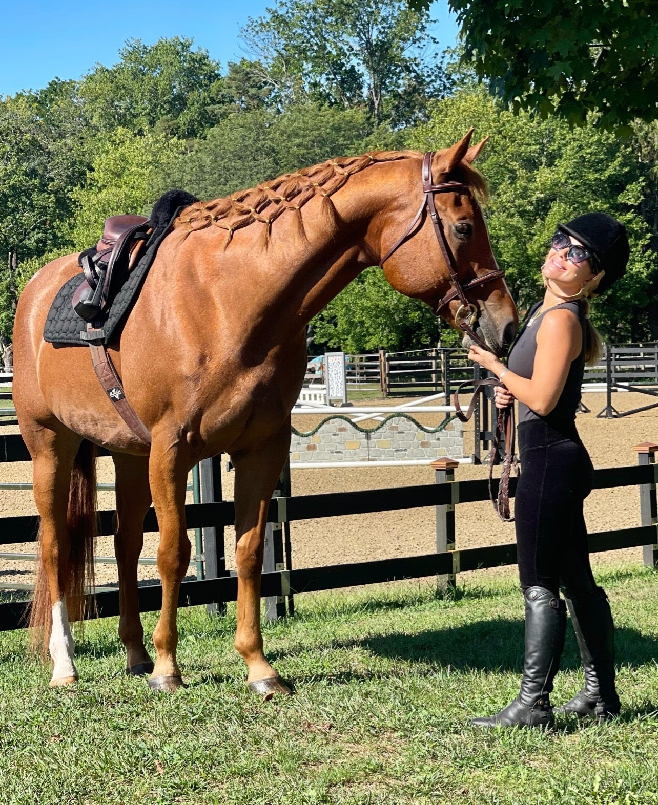 Leather Half Seat Grip Velvet Breeches - Camaroha Sutra