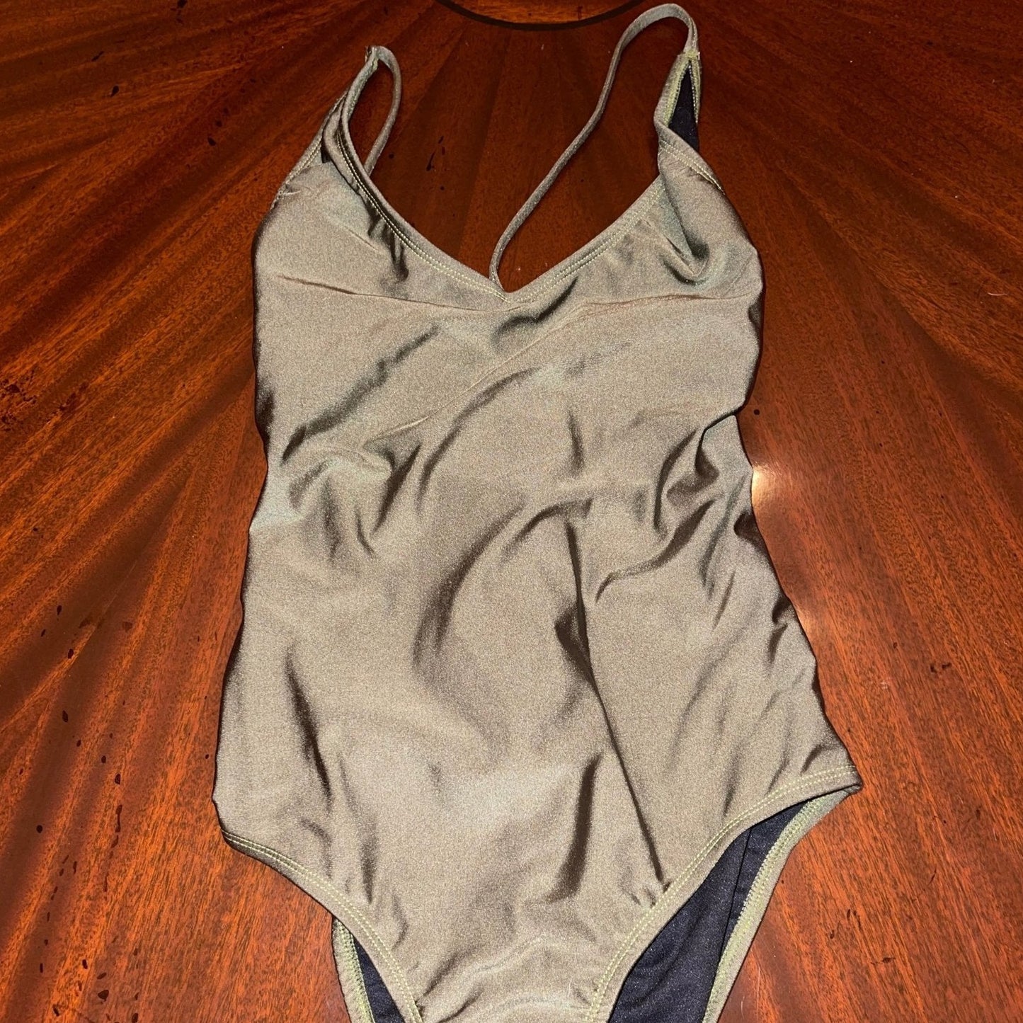 Olive Green One Piece Corset Swimsuit - Camaroha Sutra