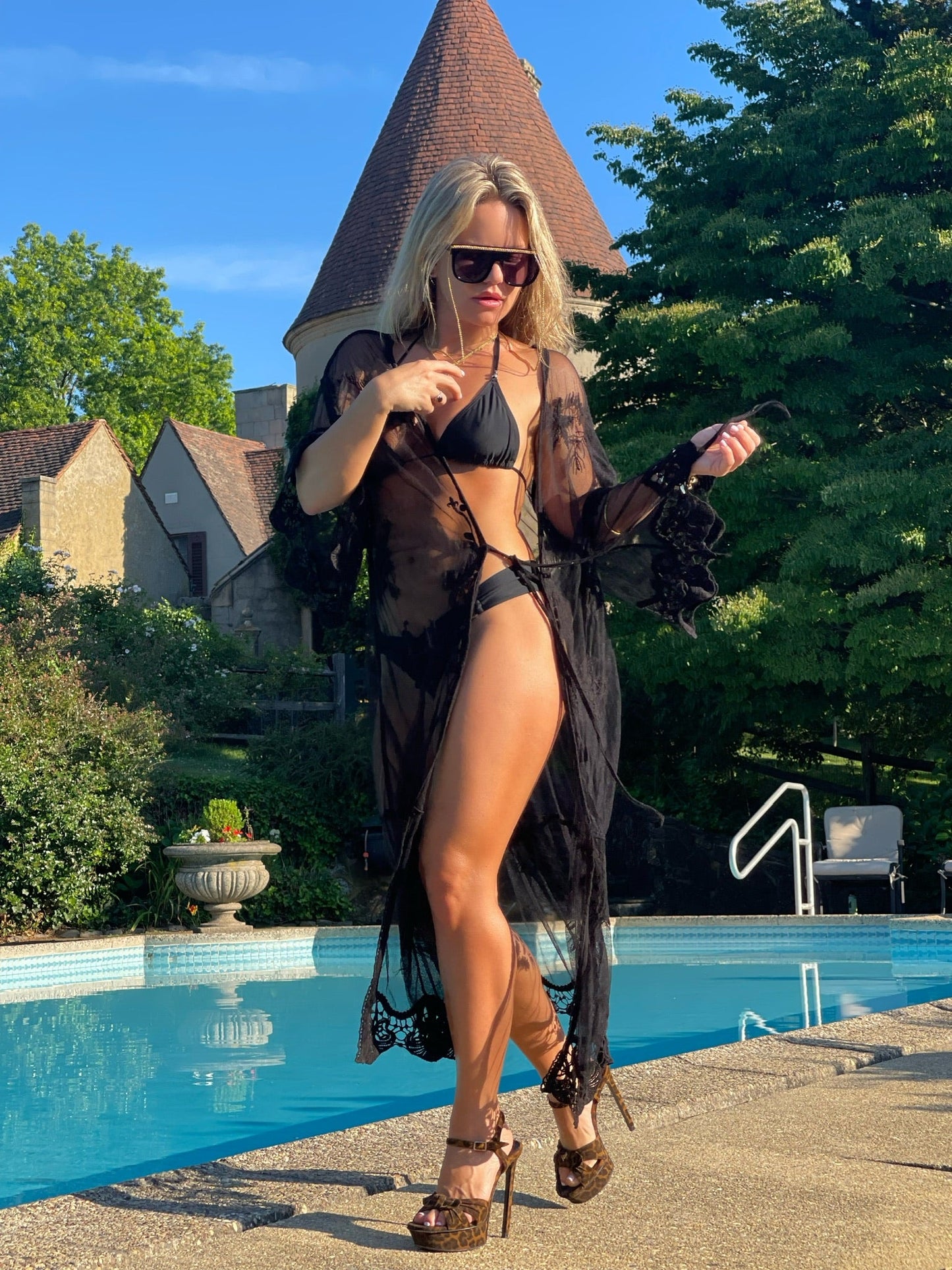 Sheer Mesh Robe - Camaroha Sutra