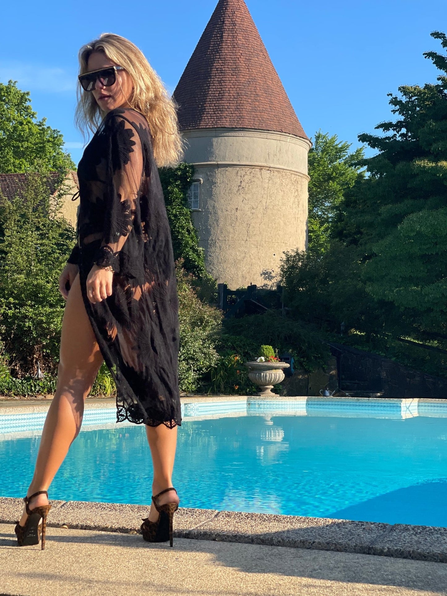 Sheer Mesh Robe - Camaroha Sutra