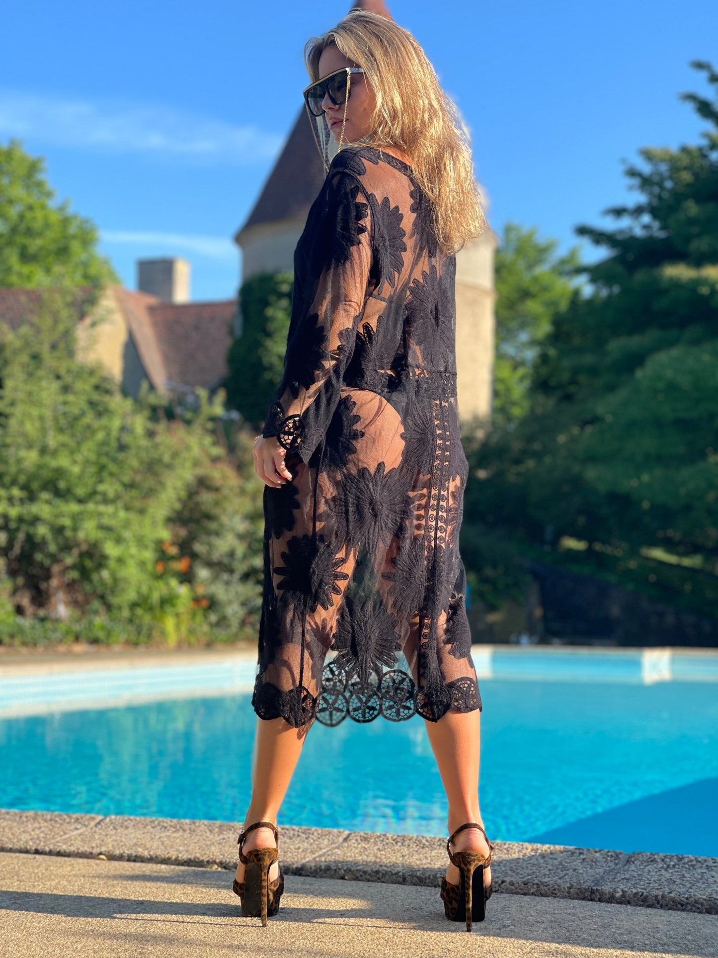 Sheer Mesh Robe - Camaroha Sutra