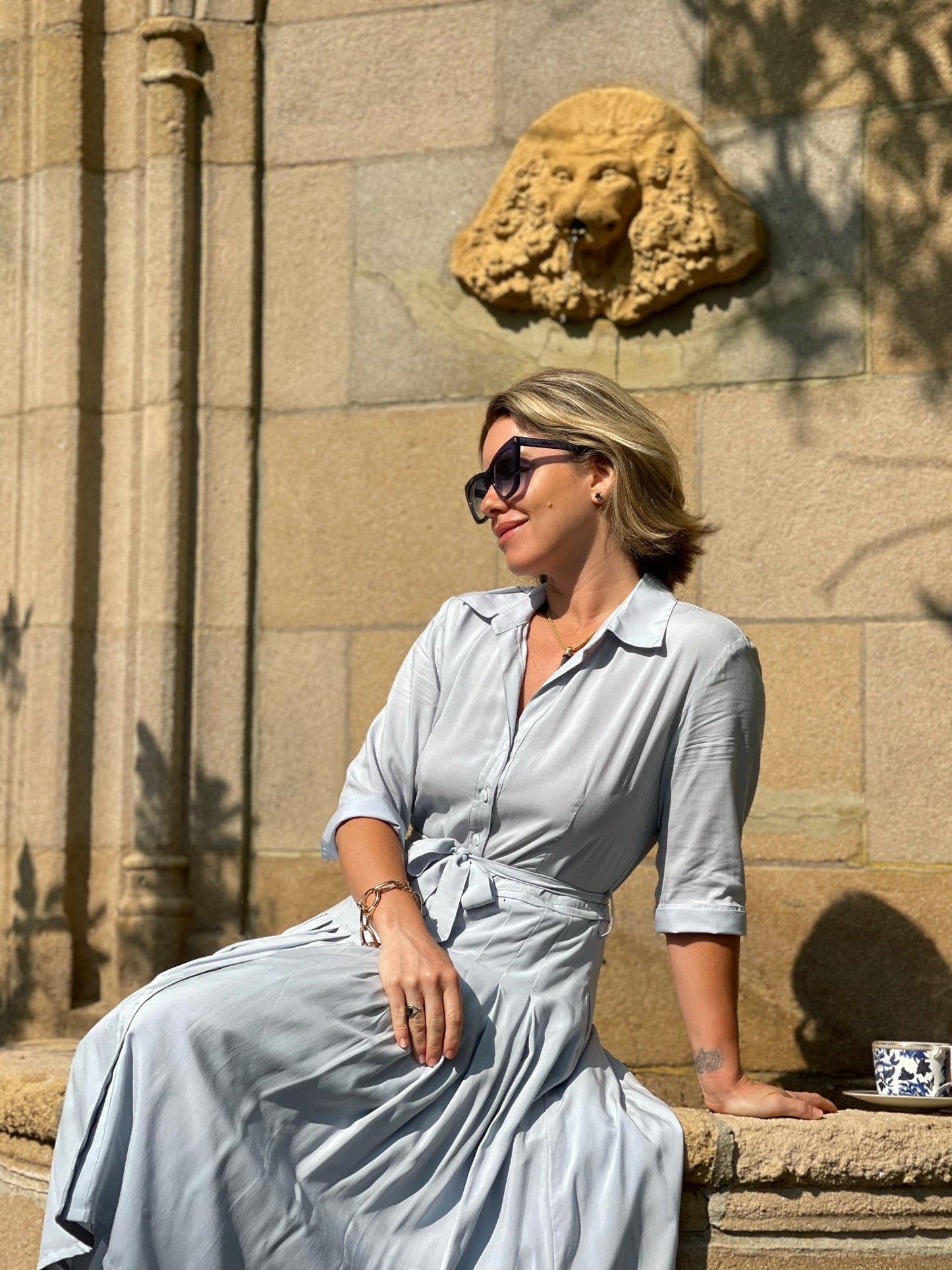 Sophisticated Collared Button Down Dress - Camaroha Sutra