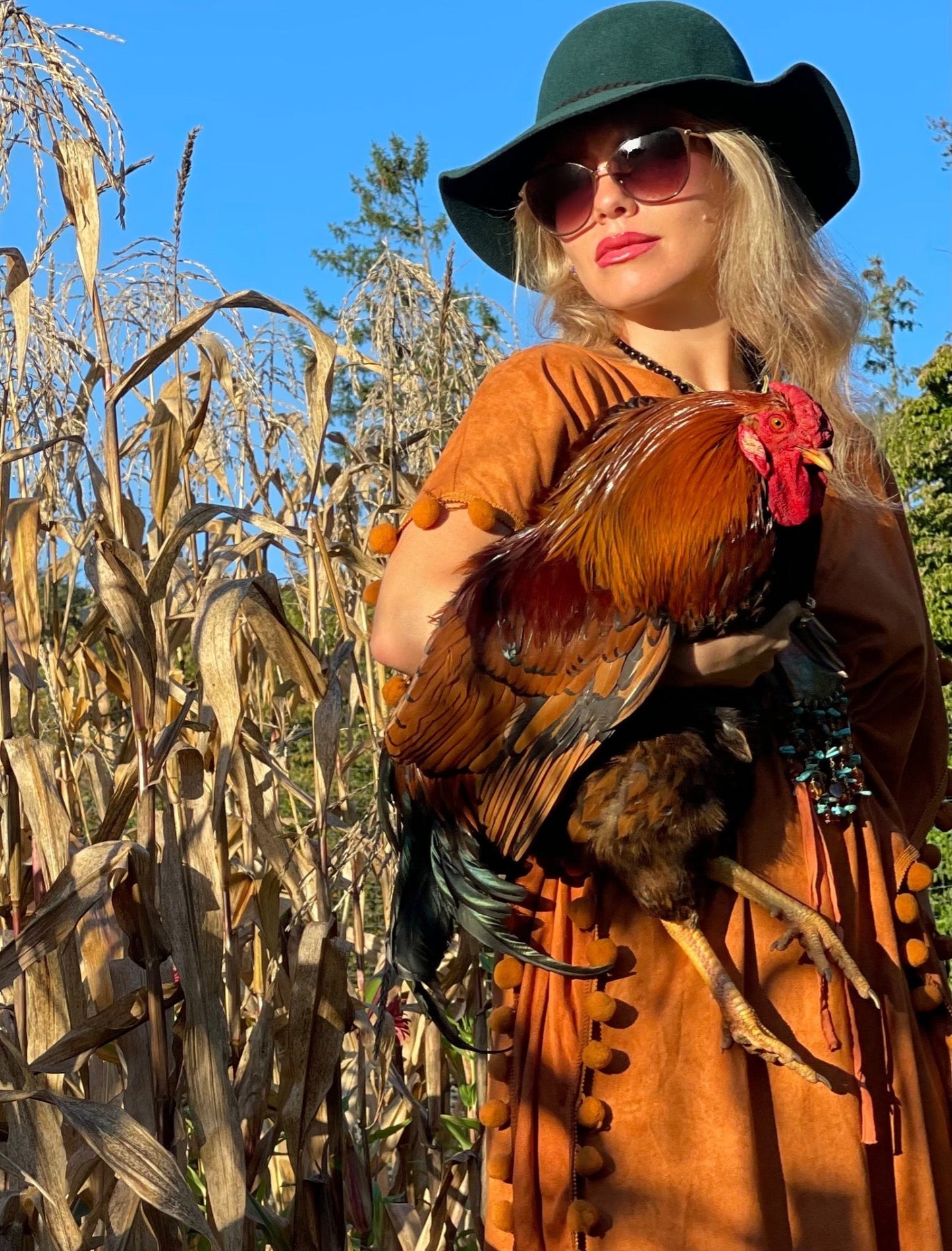 Suede Pom Pom Kaftan - Camaroha Sutra