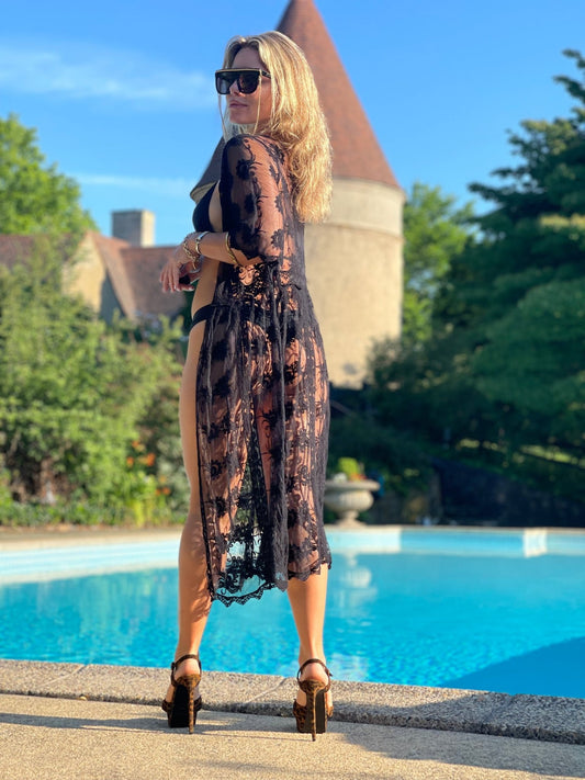 Sheer Mesh Robe - Camaroha Sutra